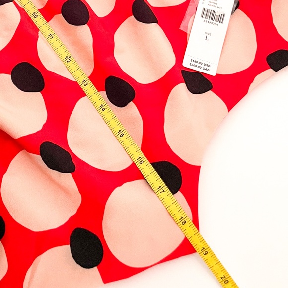 NWT Anthropologie Hutch Sleeveless Shirred Asymmetrical Ruffle-Hem Dress Polka - Picture 5 of 14